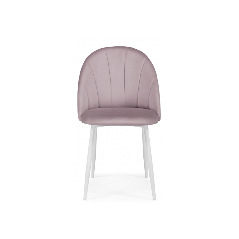 Обеденная группа Камау мрамор белый / белый / розовый