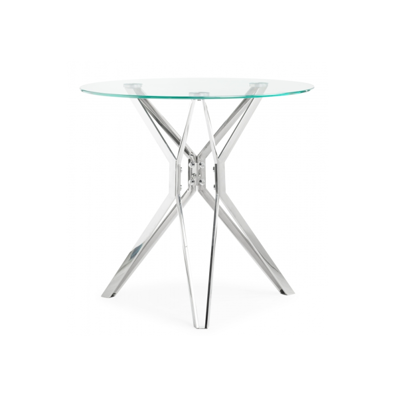 Обеденная группа Лили 80 white / chrome