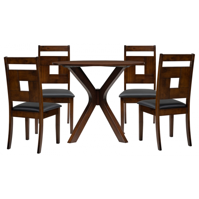 Обеденная группа Мириелис dirty oak / black