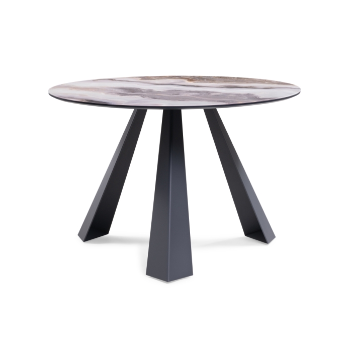 Обеденная группа Ромио velutto 49 / серо-коричневый агат / графит