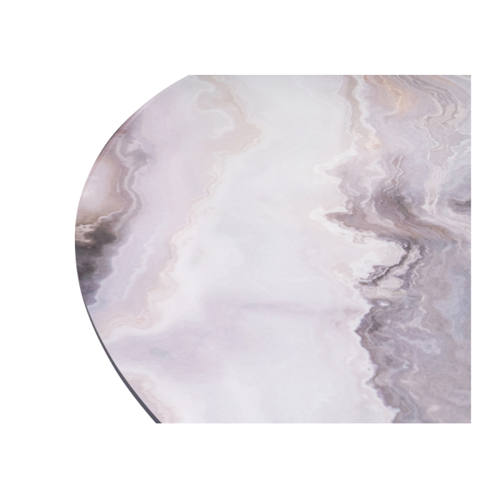 Обеденная группа Ромио velutto 49 / серо-коричневый агат / графит