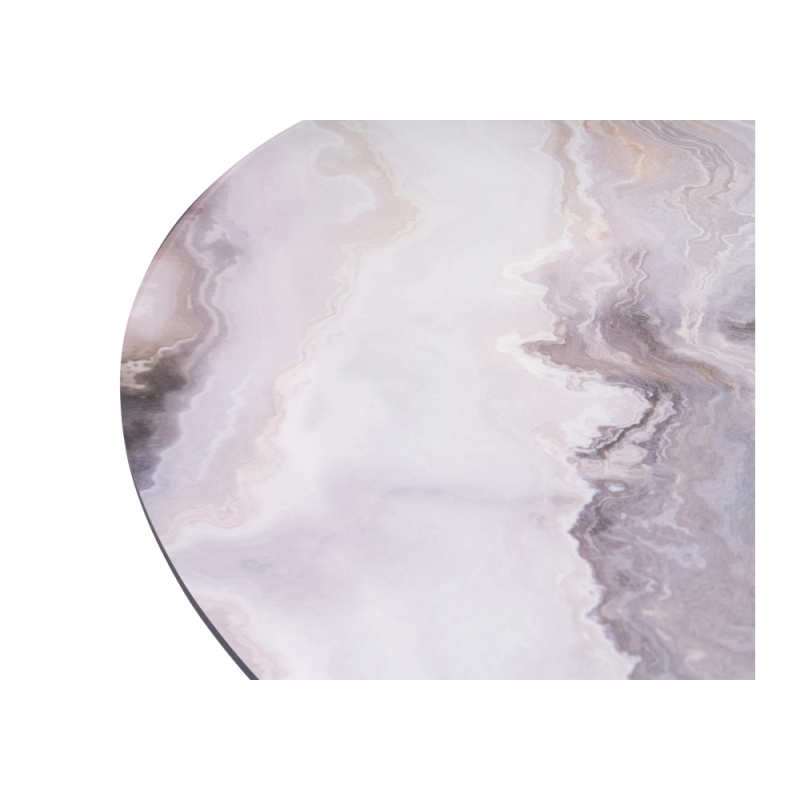 Обеденная группа Ромио velutto 49 / серо-коричневый агат / графит