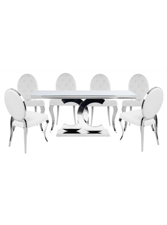 Обеденная группа Салмон white