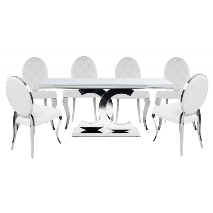 Обеденная группа Салмон white