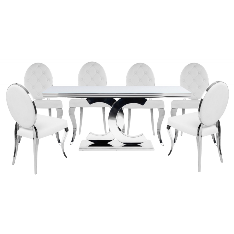 Обеденная группа Салмон white