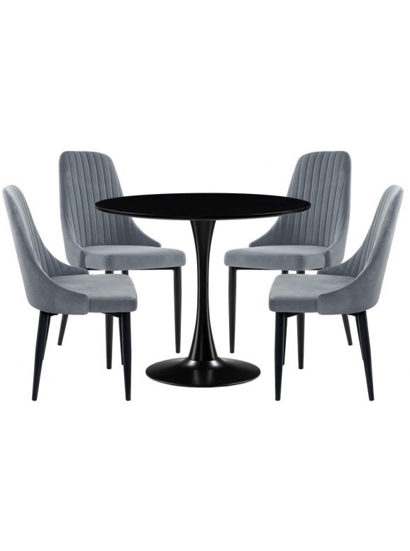 Обеденная группа Телма gray / black