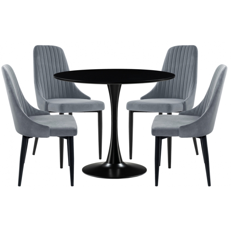 Обеденная группа Телма gray / black