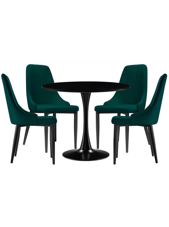 Обеденная группа Телма green / black