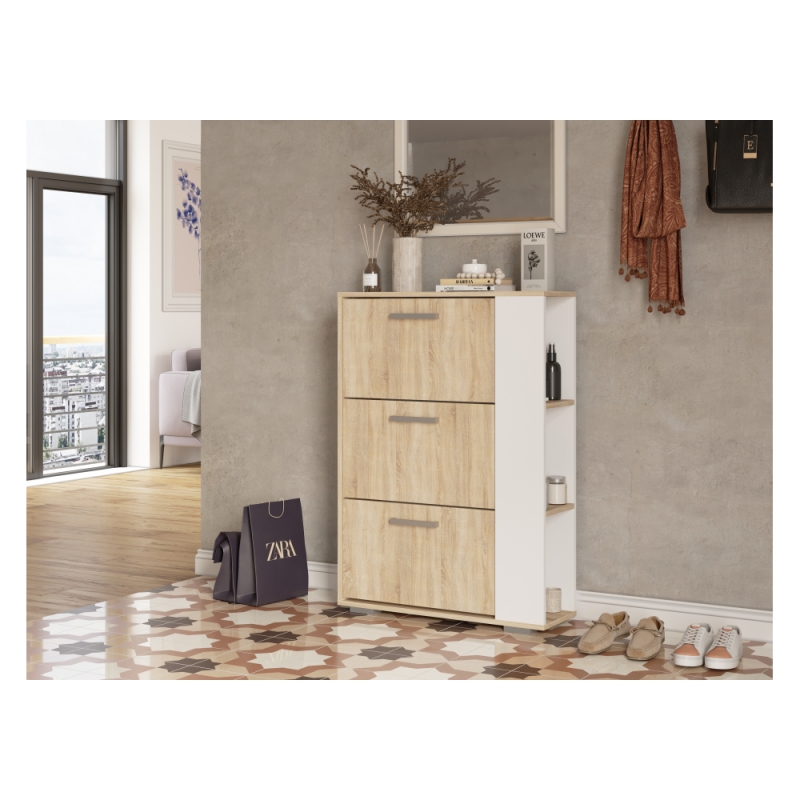 Обувница Эдеа-1 сонома / белый