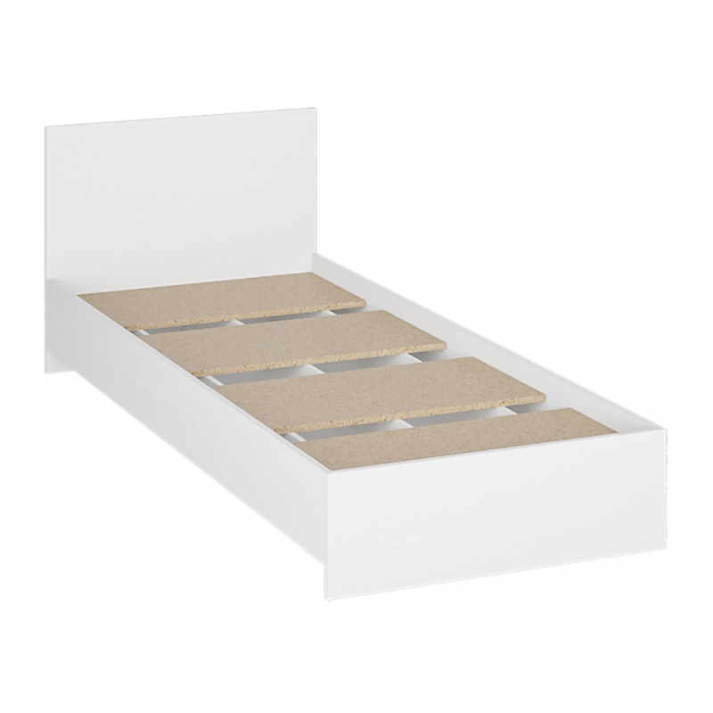 Односпальная кровать Адайн 80х200 белое дерево