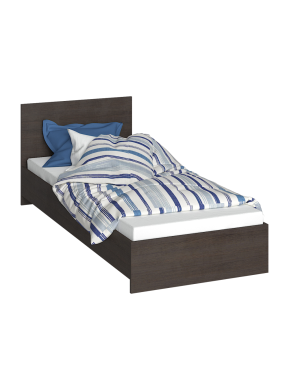 Односпальная кровать Адайн 80х200 венге / венге