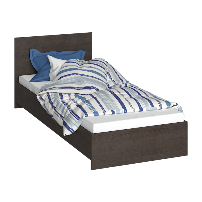 Односпальная кровать Адайн 80х200 венге / венге