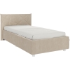 Односпальная кровать Бест 90х200 велюр капучино с основанием