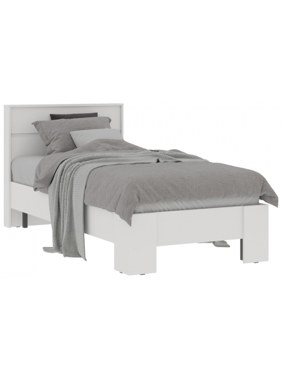 Односпальная кровать Элла КР 01 90х200 белый / белый