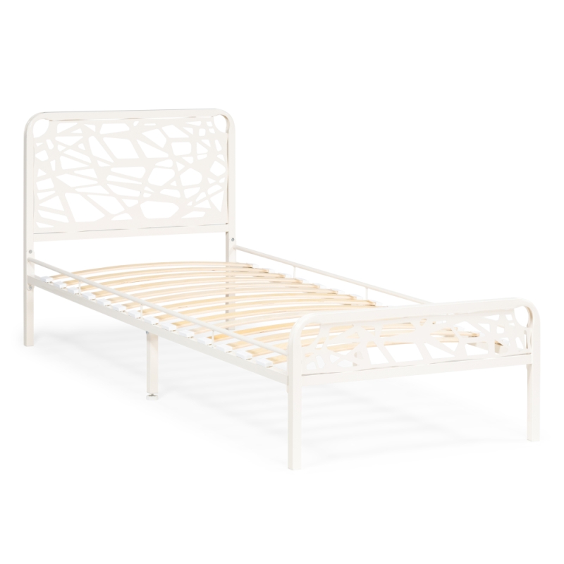 Односпальная кровать Кубо 90х200 белый