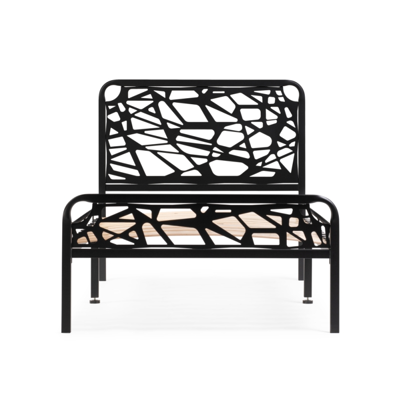 Односпальная кровать Кубо 90х200 черный