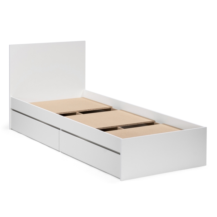 Односпальная кровать Мадера 90х200 белый