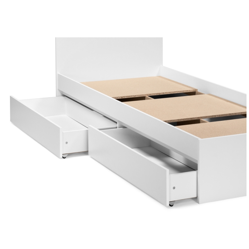 Односпальная кровать Мадера 90х200 белый