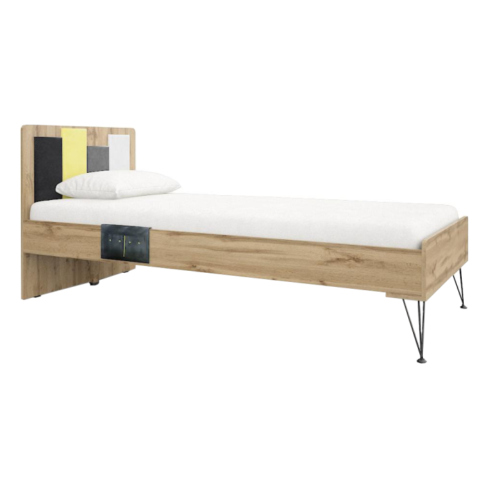 Односпальная кровать Нобира 90х200 дуб ирландский