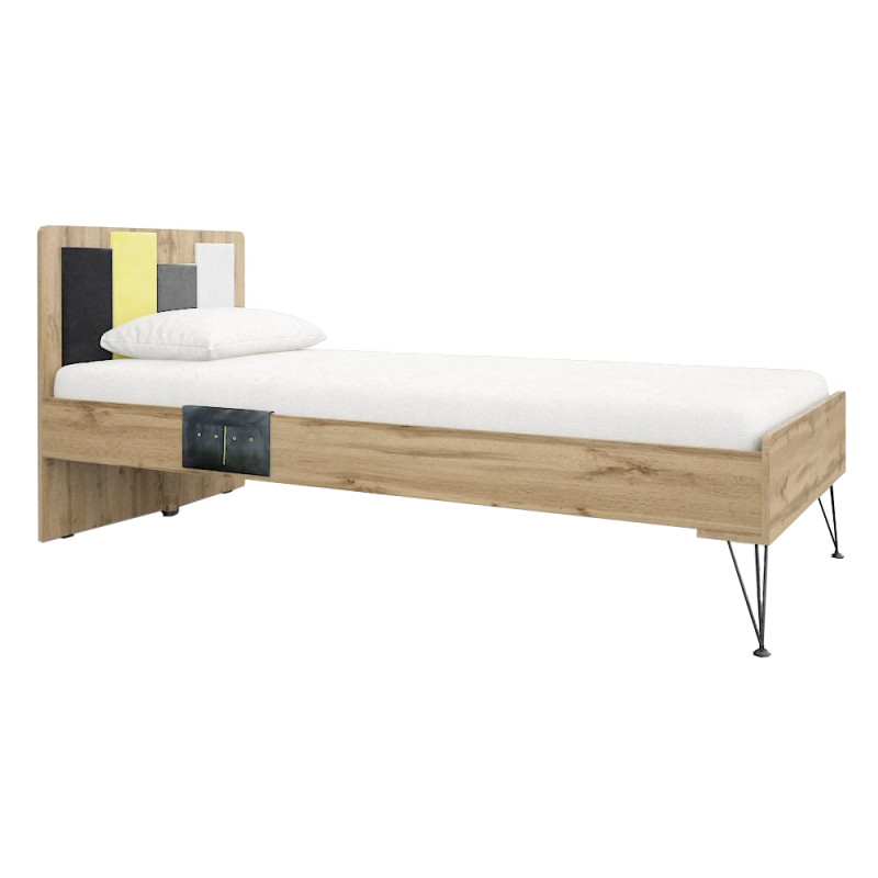 Односпальная кровать Нобира 90х200 дуб ирландский