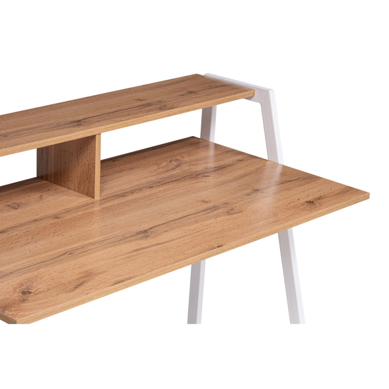 Письменный стол Аларо дуб вотан / белый матовый