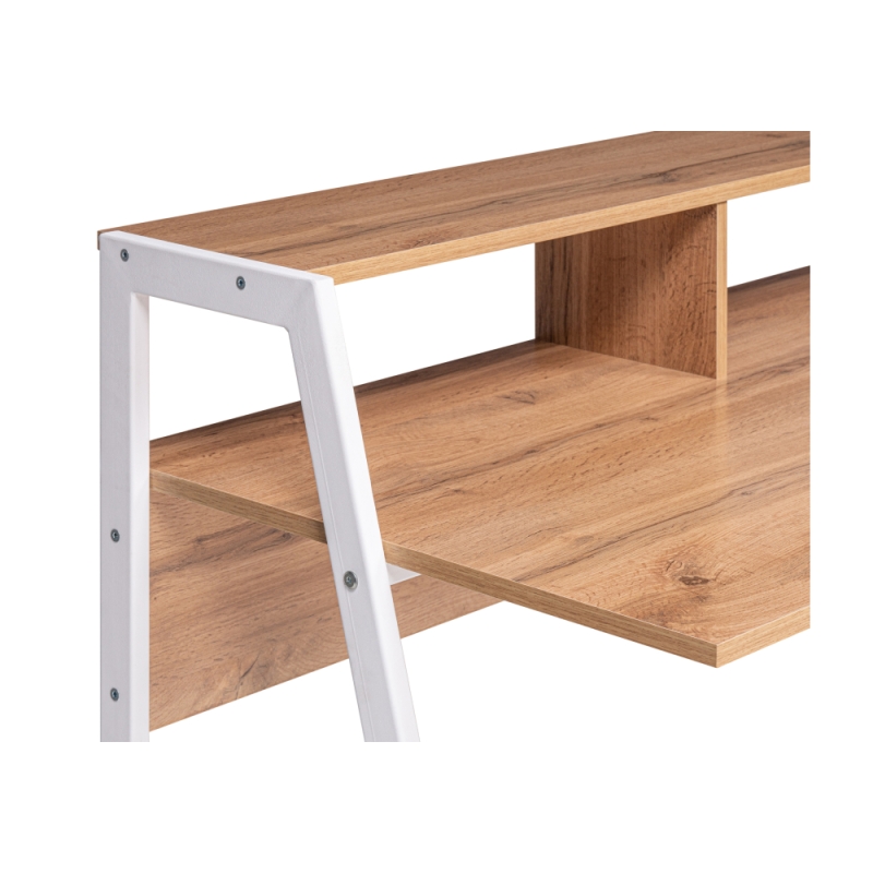 Письменный стол Аларо дуб вотан / белый матовый