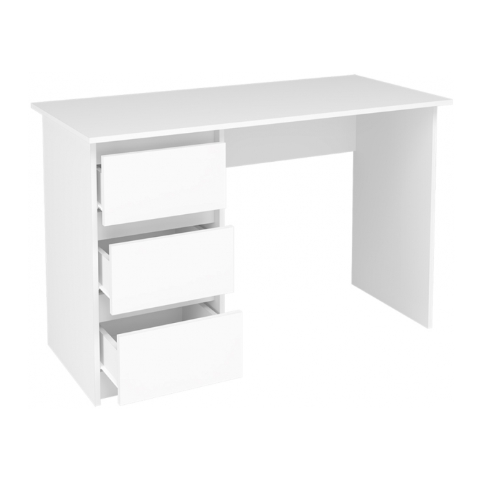 Письменный стол Идена СТП06-1200 120х55х77 ЛДСП белое / ЛДСП белое