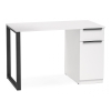 Письменный стол Бэтти Лофт 116х60х75 белый / черный матовый