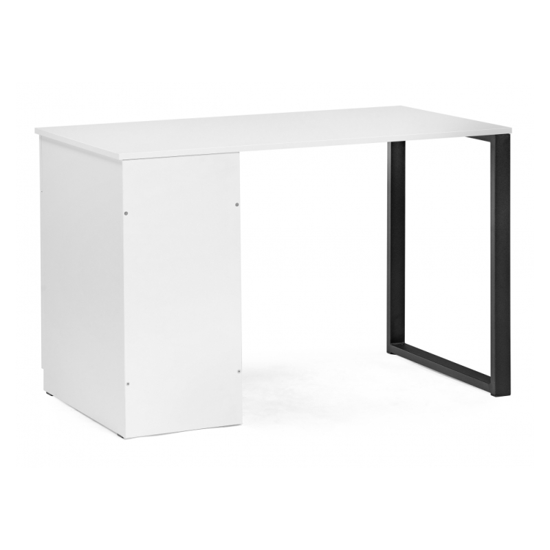 Письменный стол Бэтти Лофт 116х60х75 белый / черный матовый