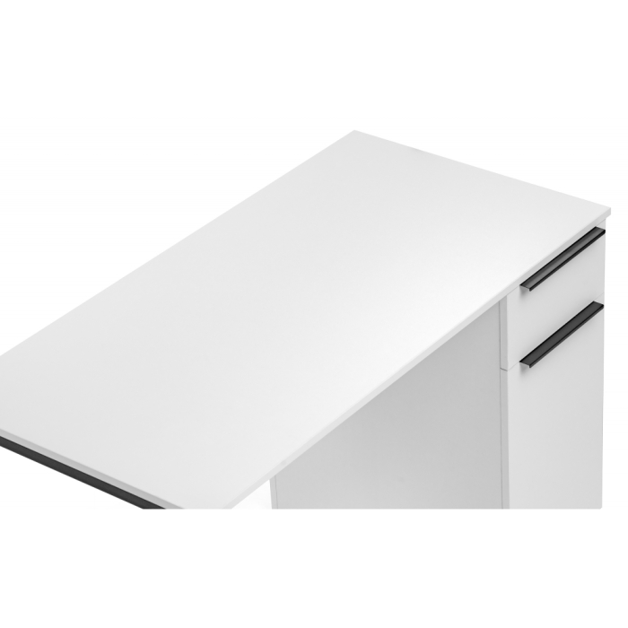 Письменный стол Бэтти Лофт 116х60х75 белый / черный матовый