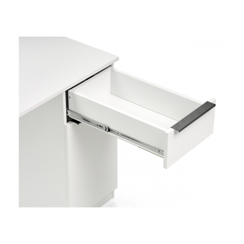 Письменный стол Бэтти Лофт 116х60х75 белый / черный матовый