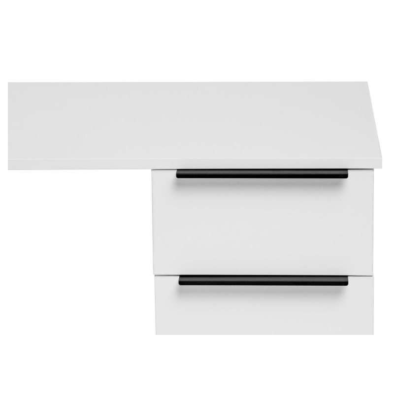 Письменный стол Бэтти Лофт 116х60х75 белый / черный матовый