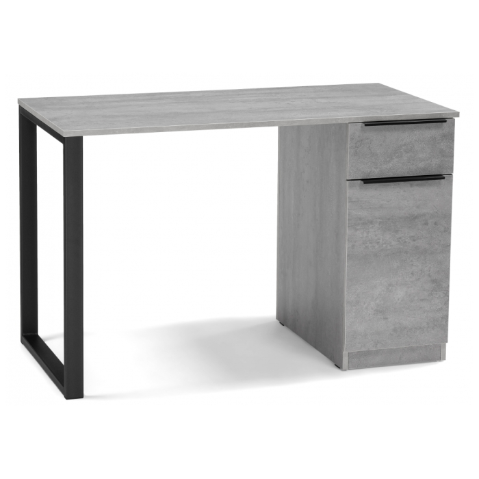 Письменный стол Бэтти Лофт 116х60х75 бетон / черный