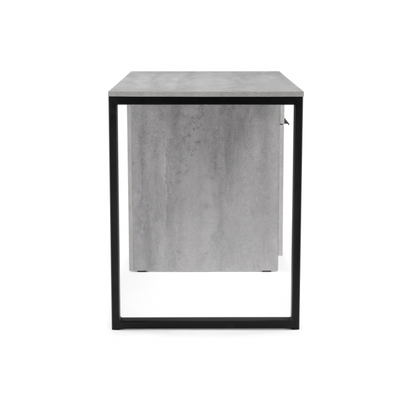 Письменный стол Бэтти Лофт 116х60х75 бетон / черный