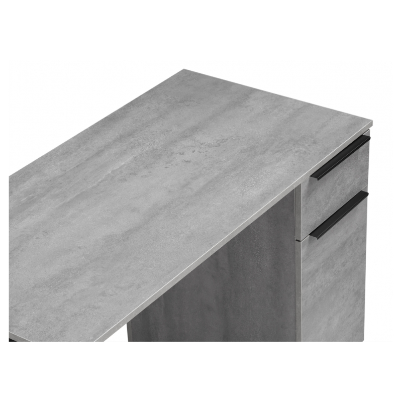 Письменный стол Бэтти Лофт 116х60х75 бетон / черный