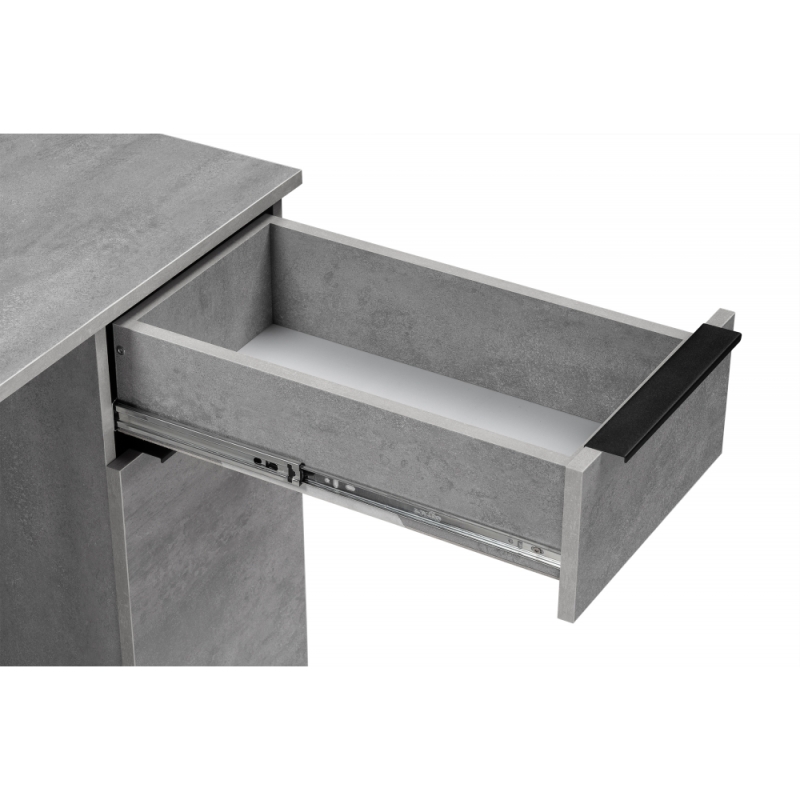 Письменный стол Бэтти Лофт 116х60х75 бетон / черный