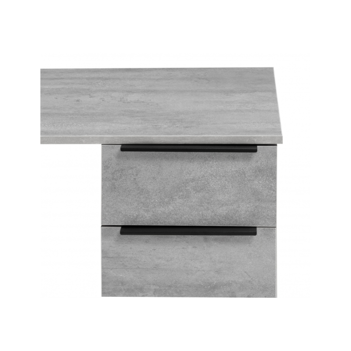 Письменный стол Бэтти Лофт 116х60х75 бетон / черный