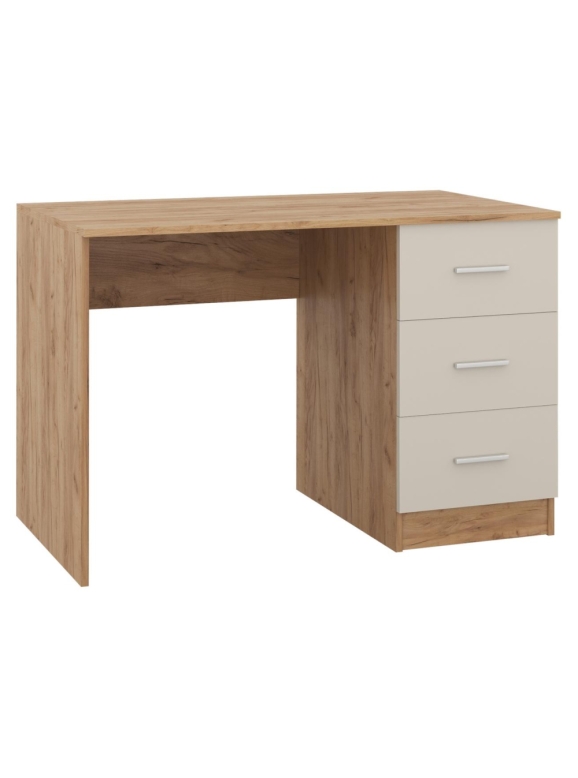 Письменный стол Бишоп 3 дуб крафт золотой / кашемир