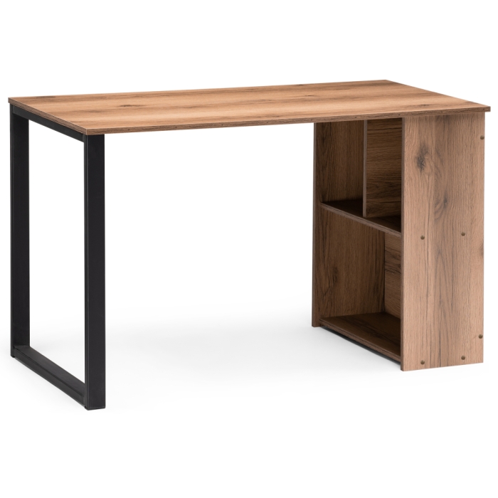 Письменный стол Битти Лофт 116х60х75 дуб делано темный / черный матовый