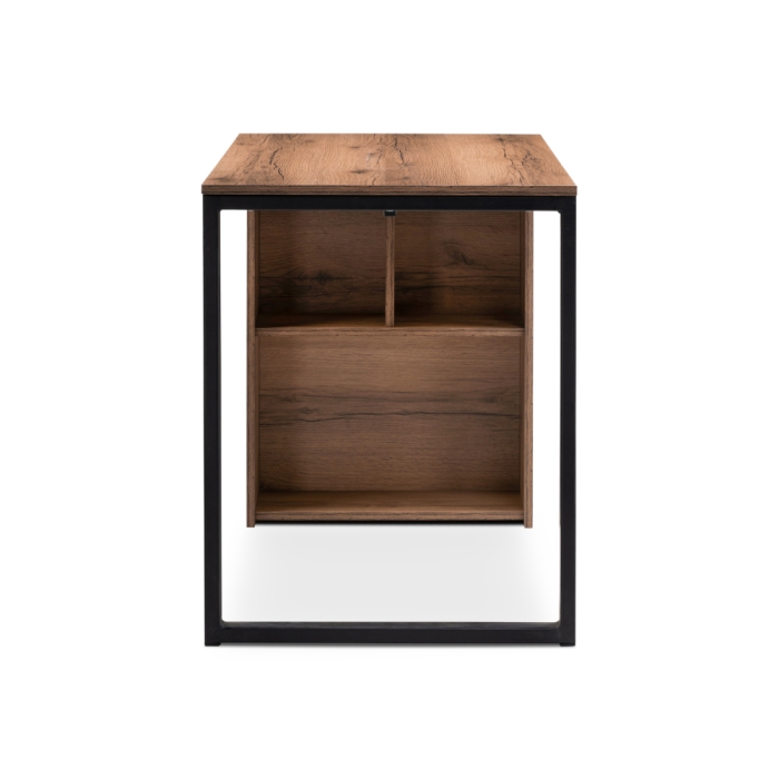 Письменный стол Битти Лофт 116х60х75 дуб делано темный / черный матовый