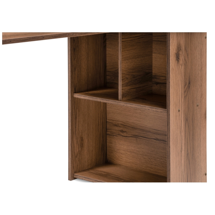 Письменный стол Битти Лофт 116х60х75 дуб делано темный / черный матовый