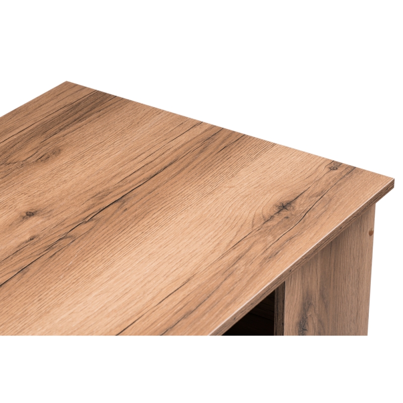 Письменный стол Битти Лофт 116х60х75 дуб делано темный / черный матовый