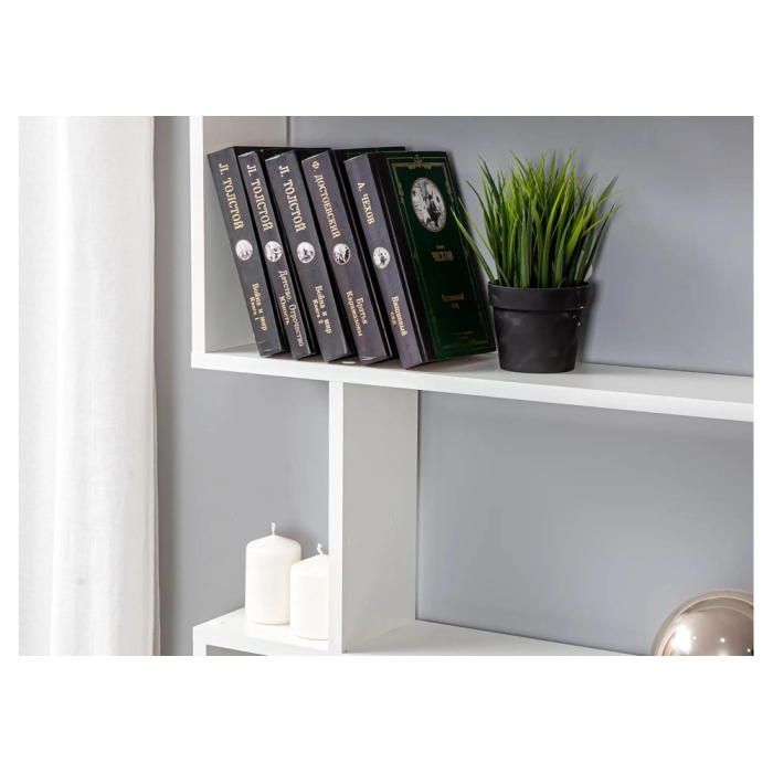 Письменный стол Дижон с надстройкой 110х55х161 белое тиснение