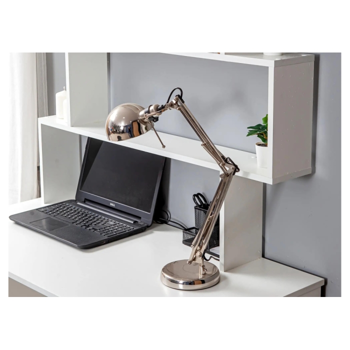 Письменный стол Дижон с надстройкой 110х55х161 белое тиснение