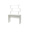 Письменный стол Дижон с надстройкой 110х55х161 белое тиснение