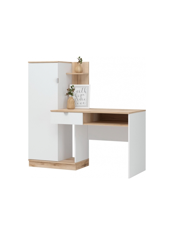 Письменный стол Джидда 1500 белый / дуб делано