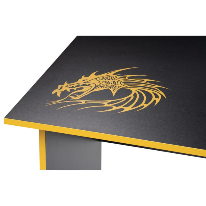 Письменный стол Эрмтрауд 110х60х75 черный / желтый