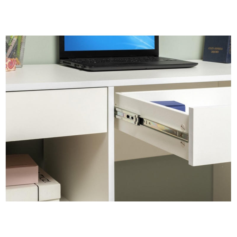 Письменный стол Комфорт 12.77 F белый РЕ шагрень