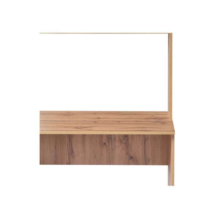 Письменный стол Лайт 03.243 150х57х180 дуб золотой (craft) / белый премиум