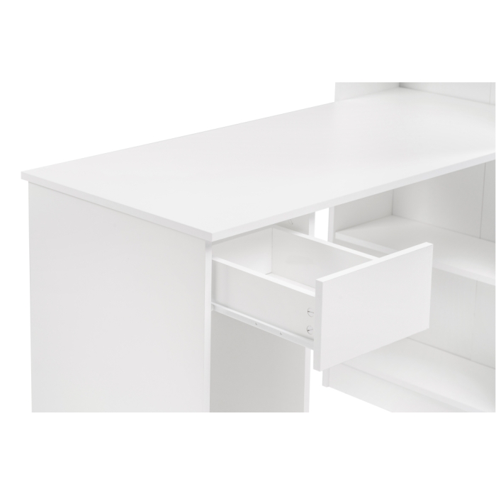 Письменный стол Лайт 10.01 115,3х58,2х179 белый гладкий 101